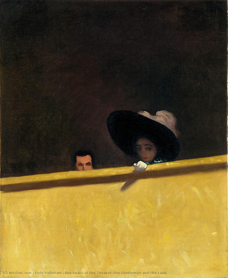 Box Seats At The Theater, The Gentleman And The Lady — Félix Vallotton