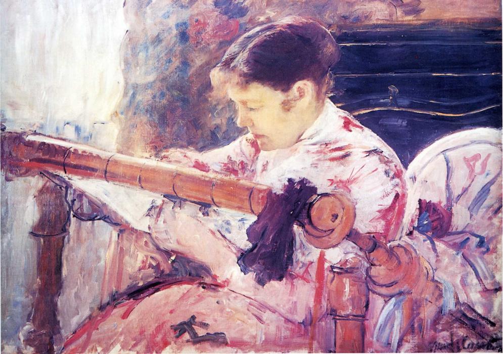 Lydia At The Tapestry Loom — Mary Stevenson Cassatt
