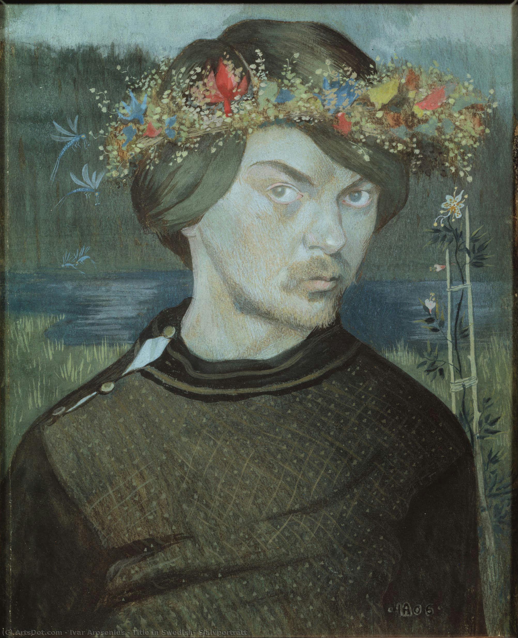 Title In Swedish: Självporträtt — Ivar Arosenius