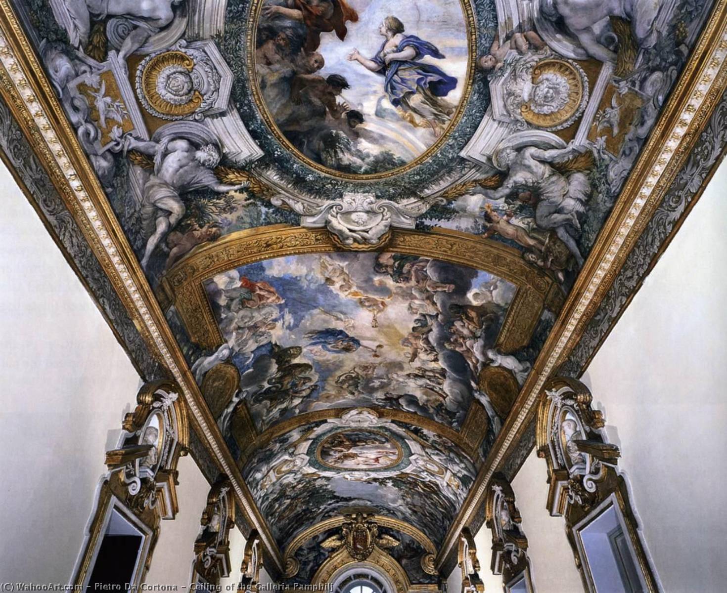 Ceiling Of The Galleria Pamphilj — Pietro Da Cortona