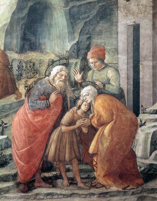 St John Taking Leave Of His Parents (detail) — Filippo Di Tommaso Lippi