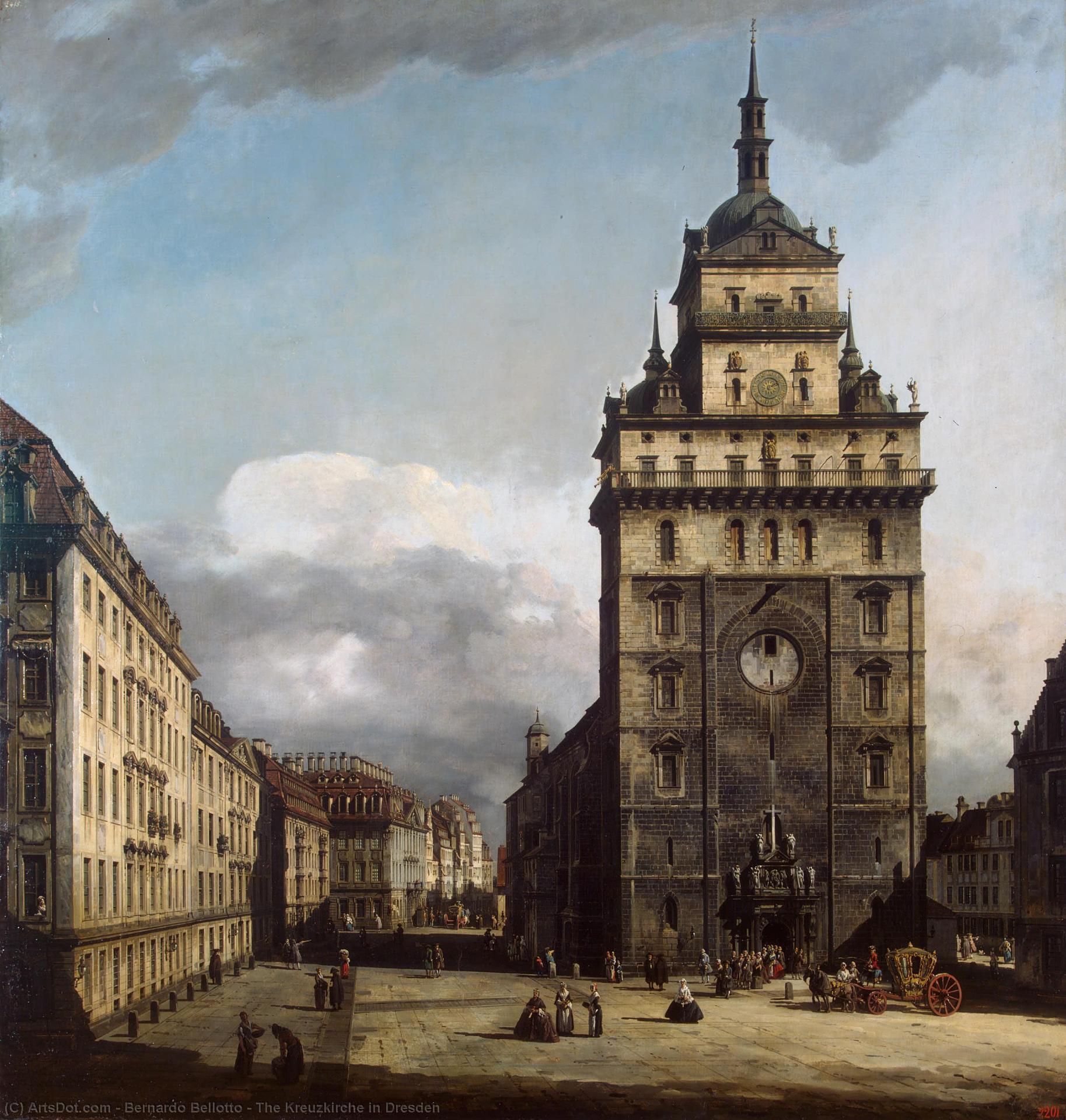The Kreuzkirche In Dresden — Bernardo Bellotto