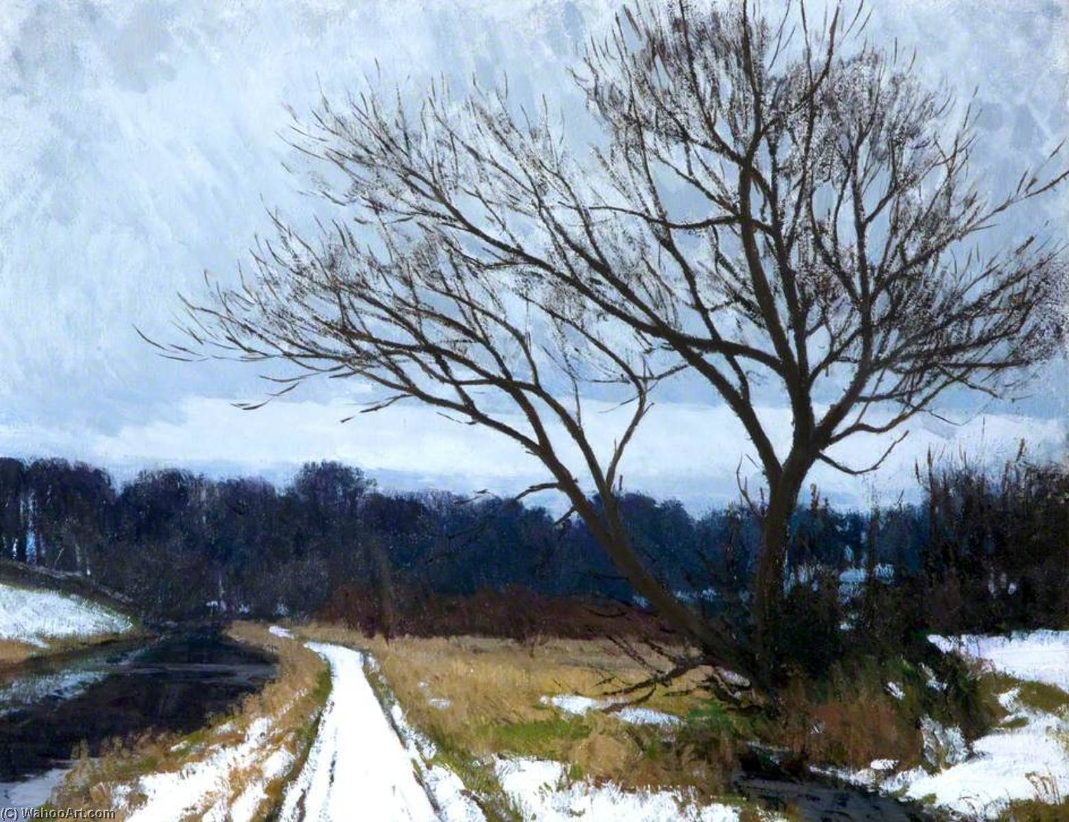 On The Lagan, Winter — Hans Iten
