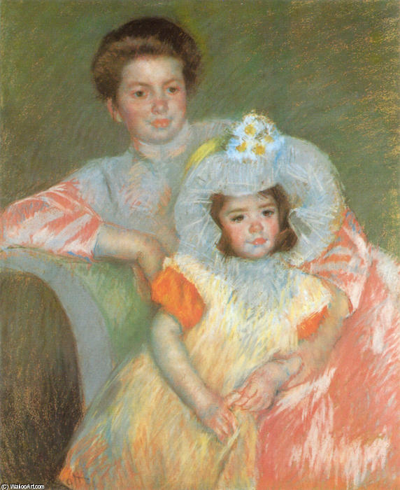 Reine Lefèbvre And Margot — Mary Stevenson Cassatt