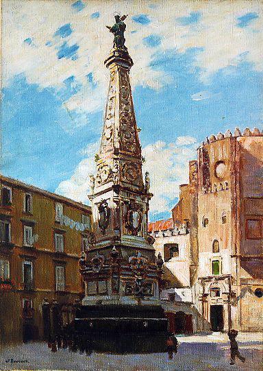 La Colonne De San Domenico À Naples (titre Inscrit) — Joseph-félix Bouchor