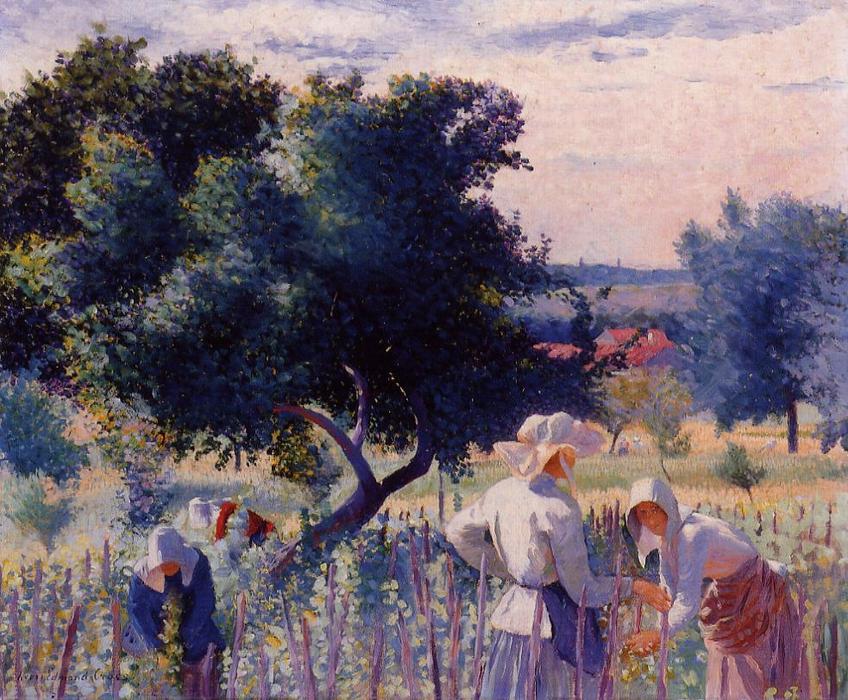 Femmes Liant La Vigne — Henri Edmond Cross