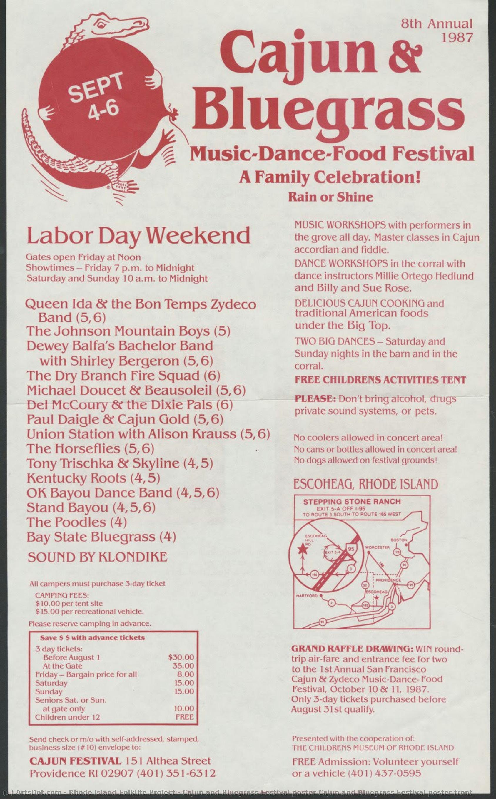 Cajun And Bluegrass Festival Poster Cajun And Bluegrass Festival Poster Front — Rhode Island Folklife Project