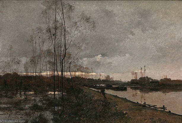The Banks Of The Loing — Leon Germain Pelouse