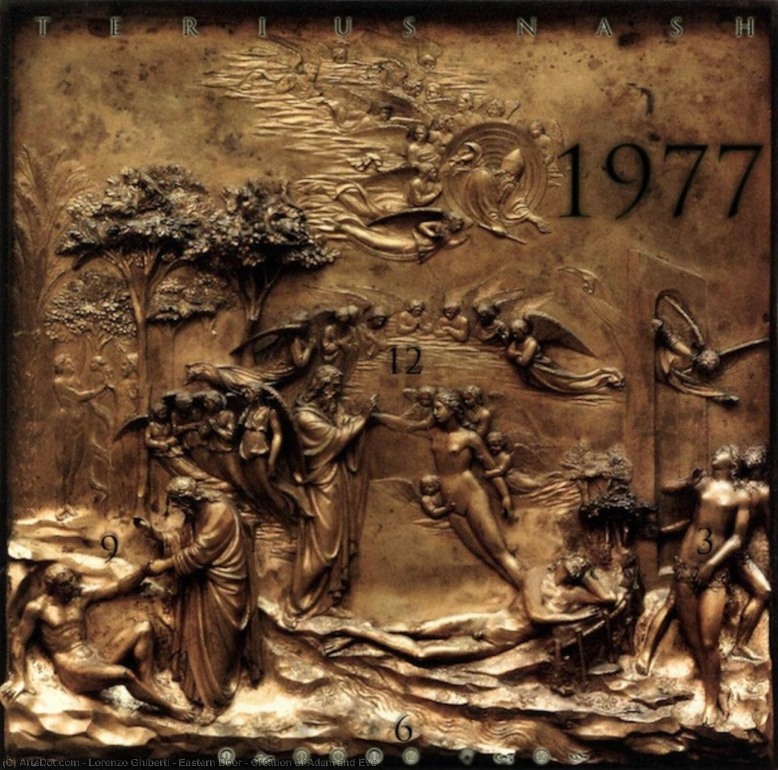 Eastern Door - Creation Of Adam And Eve — Lorenzo Ghiberti