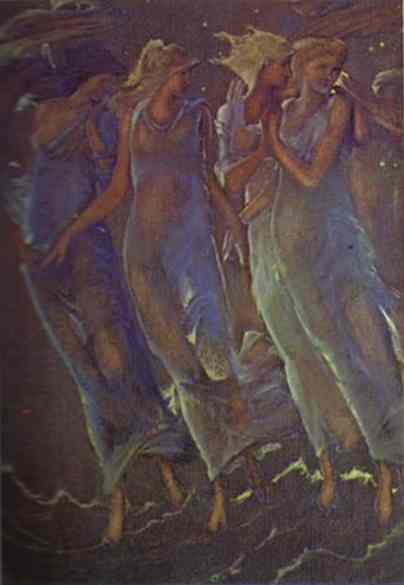 Nymphs Of The Stars — Edward Coley Burne-jones