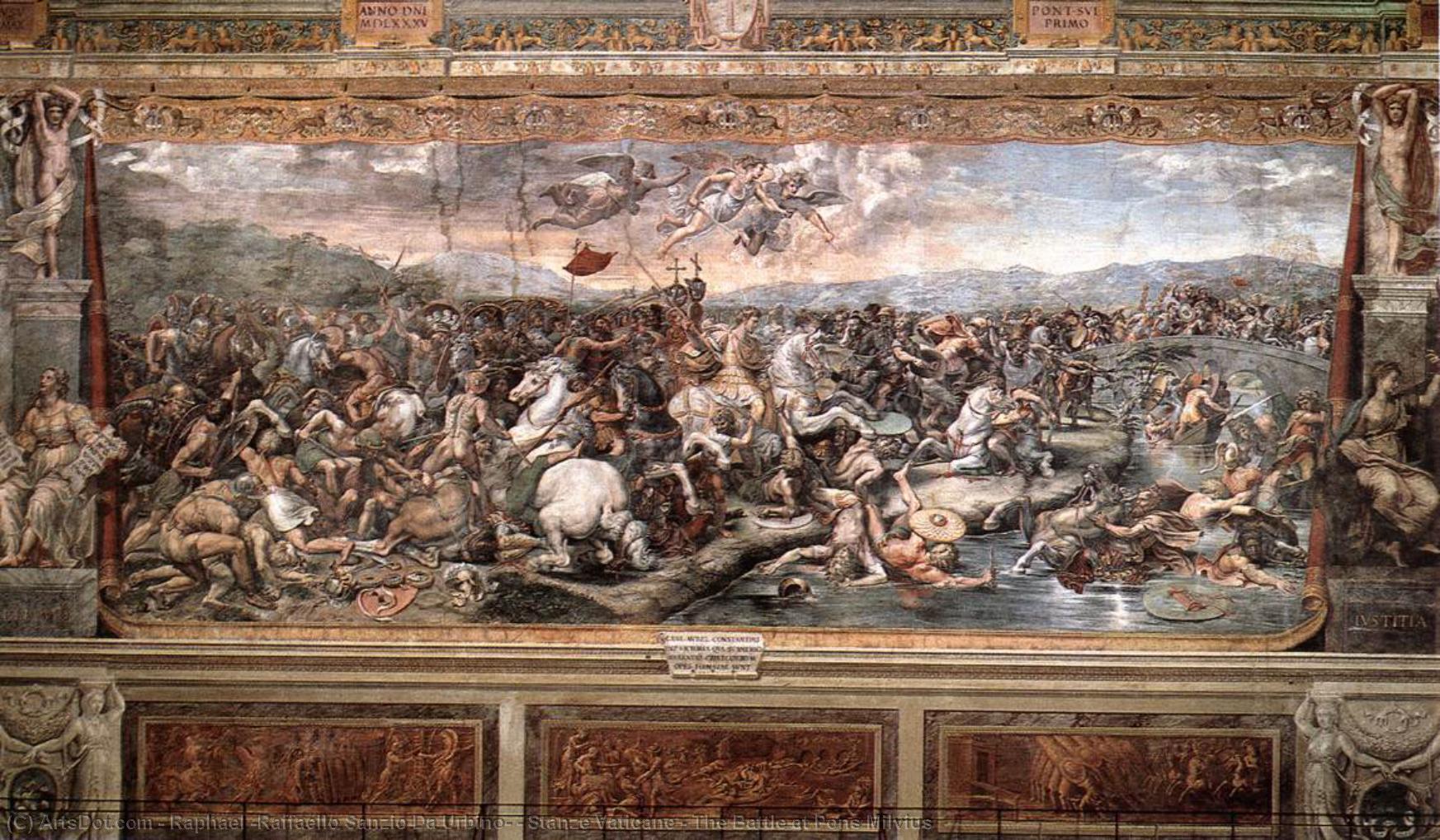 Stanze Vaticane - The Battle At Pons Milvius — Raphael