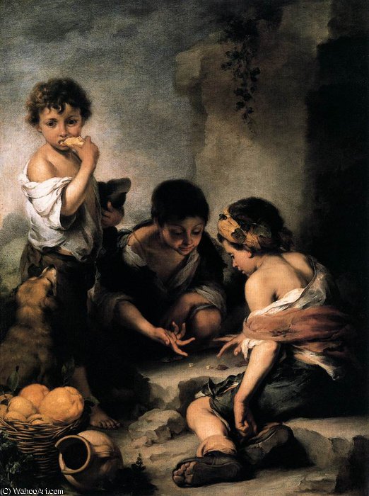 Young Boys Playing Dice — Bartolomé Esteban Murillo