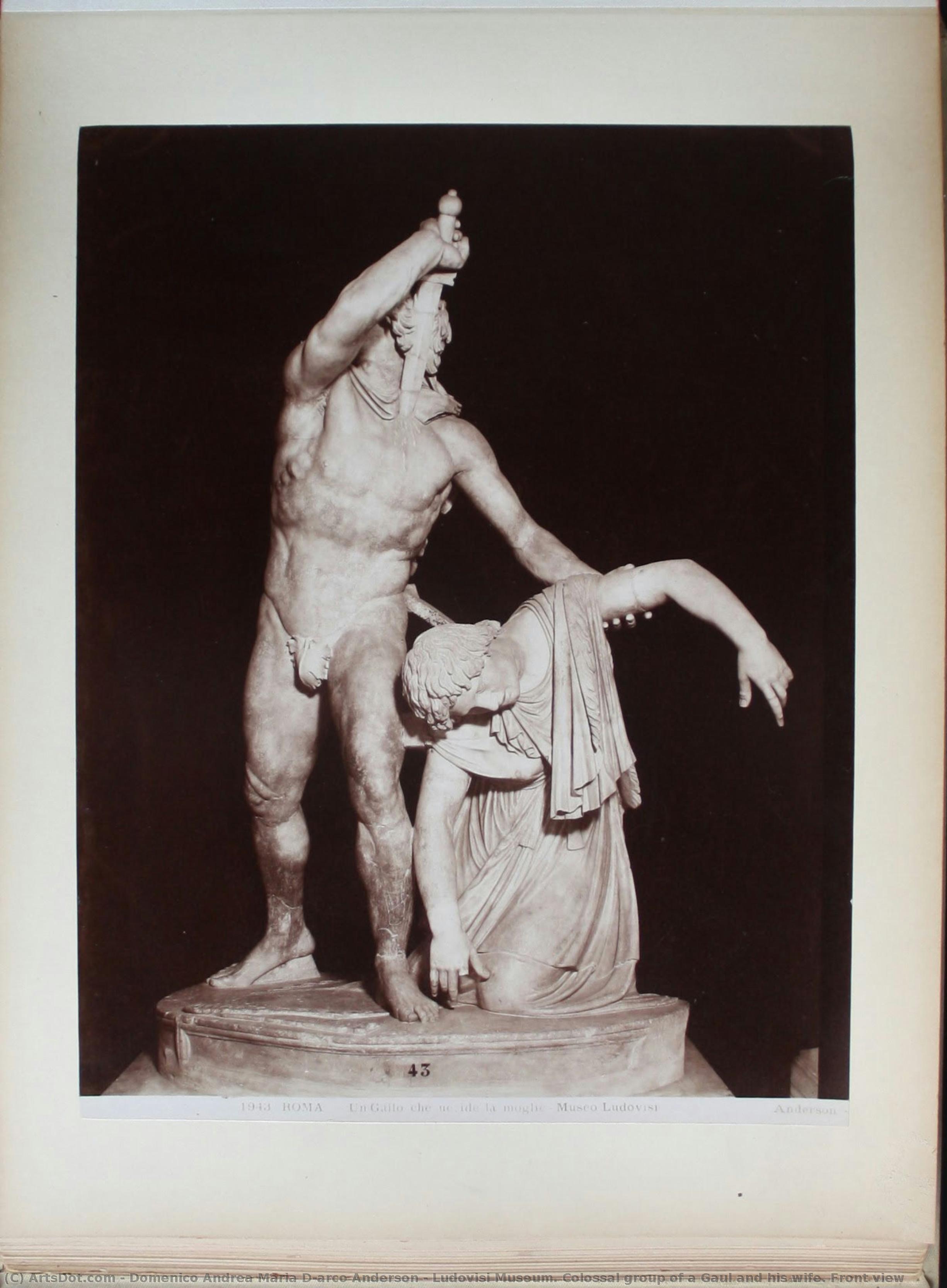 Ludovisi Museum. Colossal Group Of A Gaul And His Wife. Front View — Domenico Andrea Maria D'arco Anderson