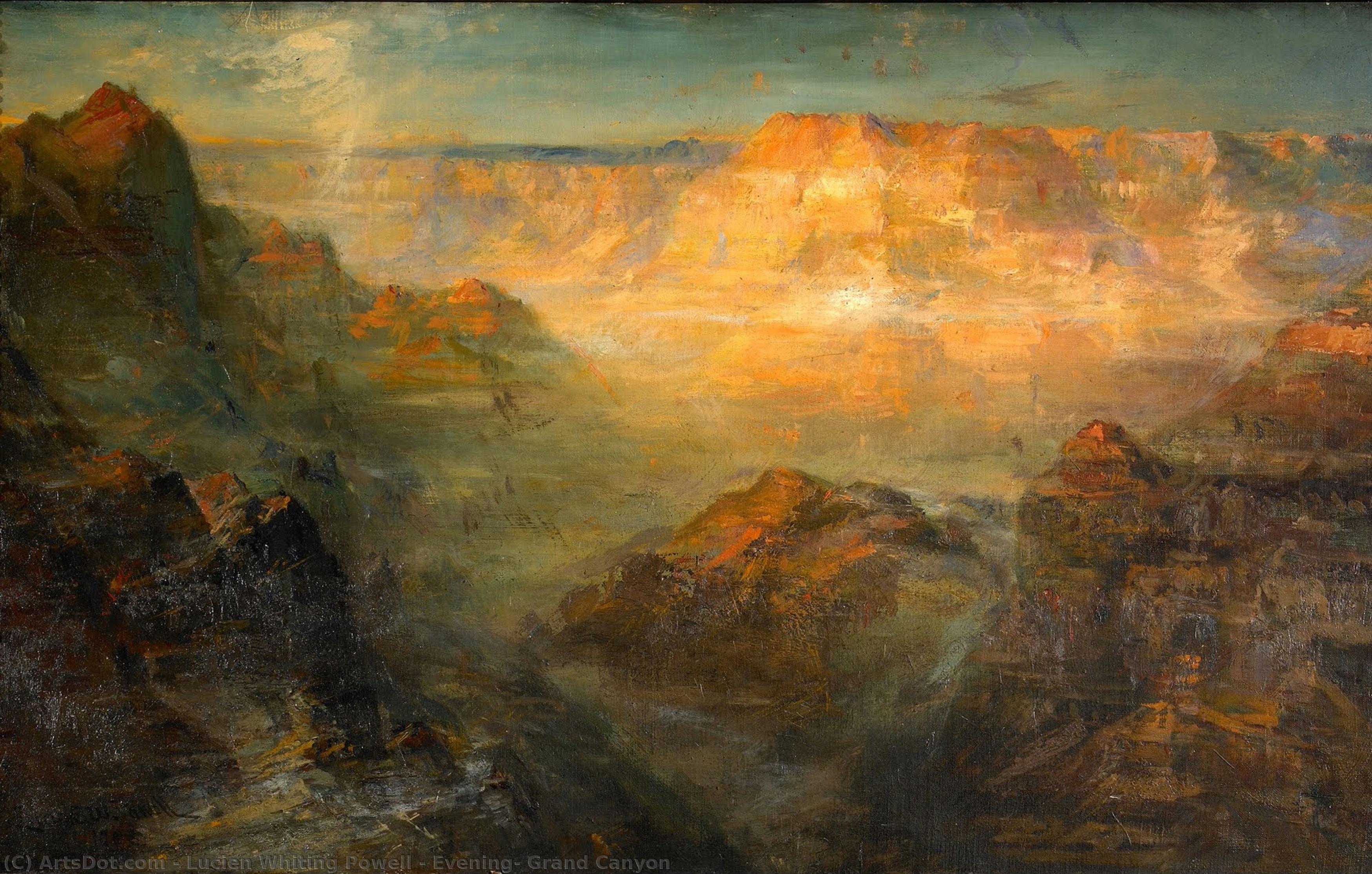 Evening, Grand Canyon — Lucien Whiting Powell