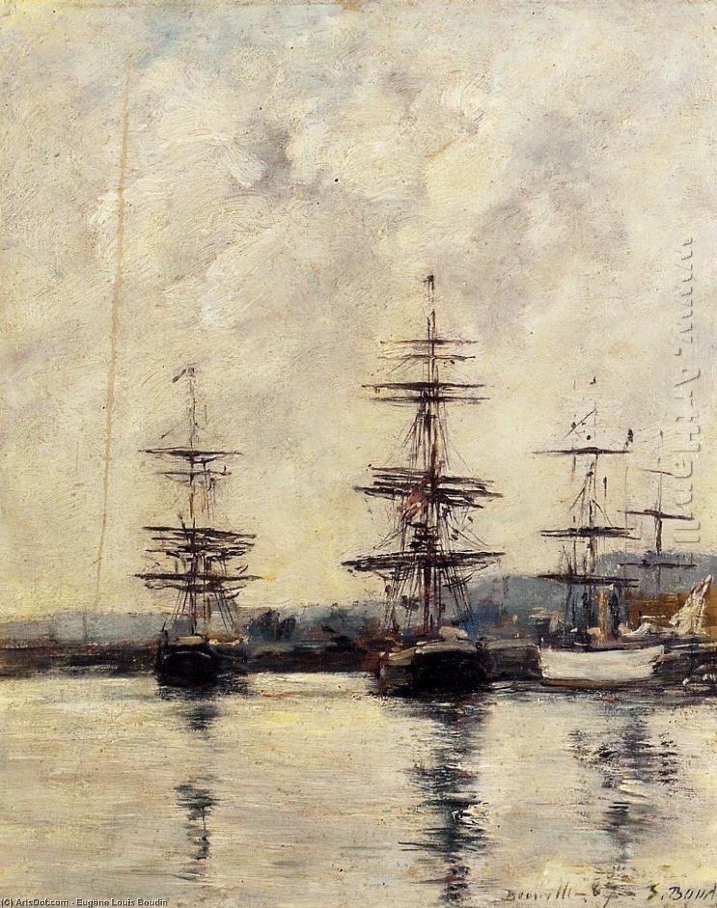 The Port, Deauville — Eugène Louis Boudin