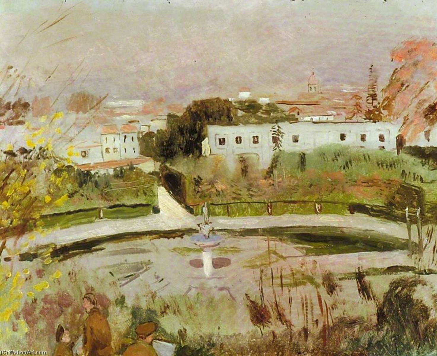 Army Sketching Class In Boboli Gardens, Florence — Carel Victor Morlais Weight