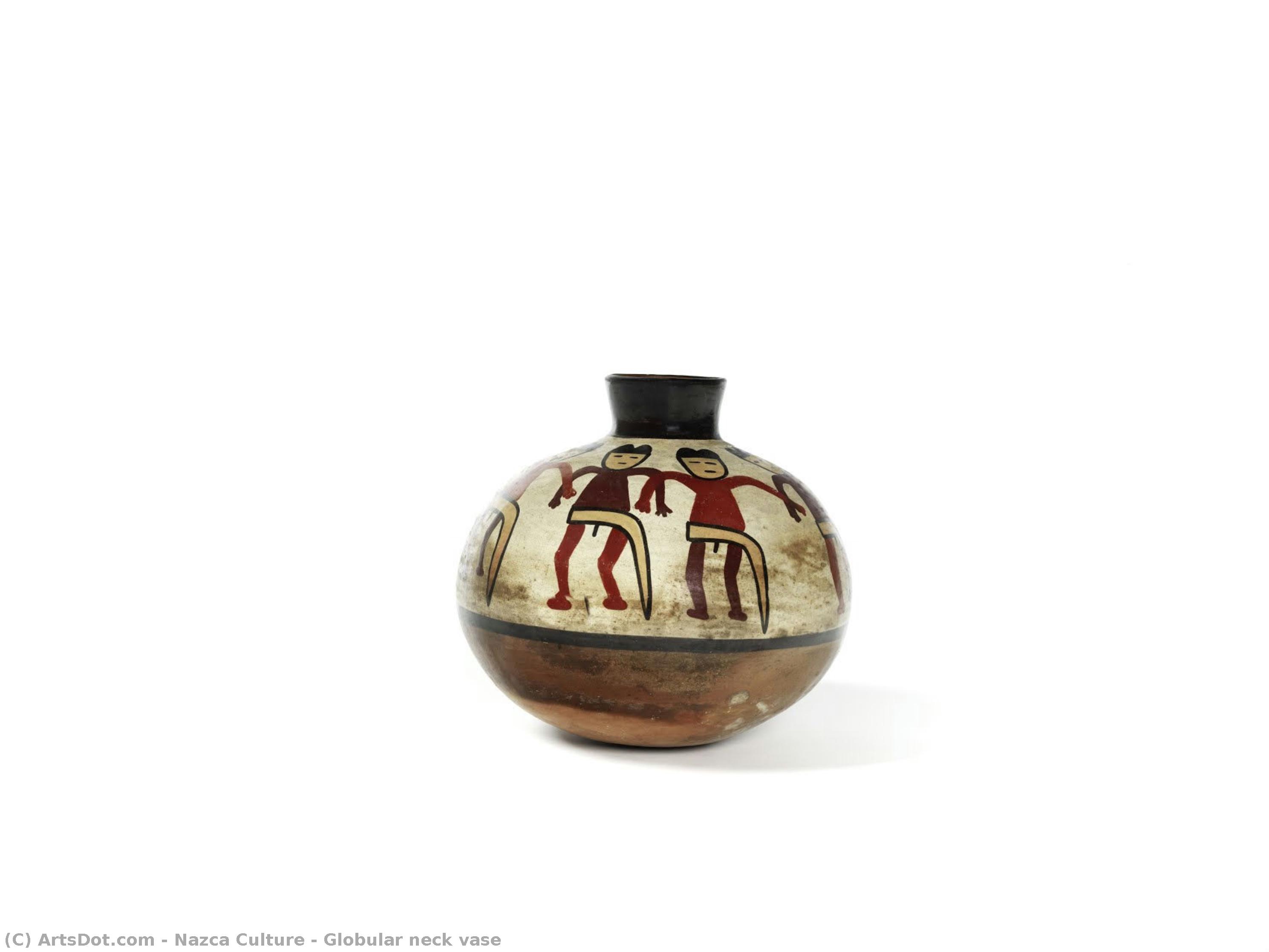 Globular Neck Vase — Nazca Culture
