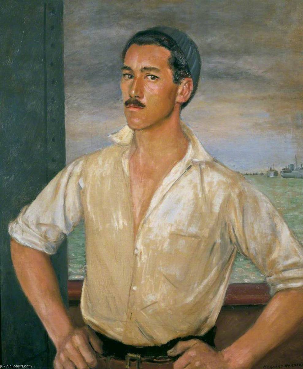 A Bosun On Board A Merchant Ship In The Mediterranean — Bernard Hailstone