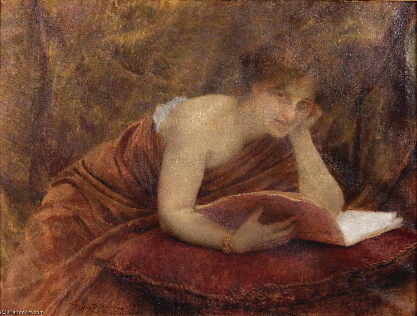 A Moment's Distraction — Vlaho Bukovac