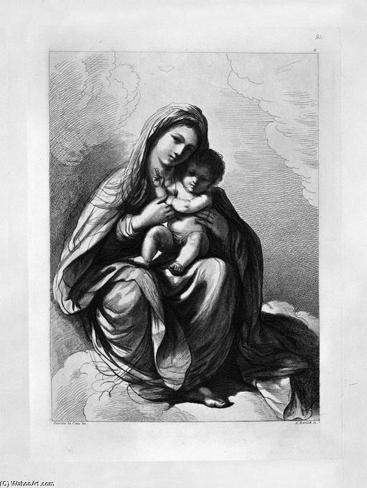 The Virgin And Child Seated On The Clouds Of Blessing, By Guercino — Giovanni Battista Piranesi