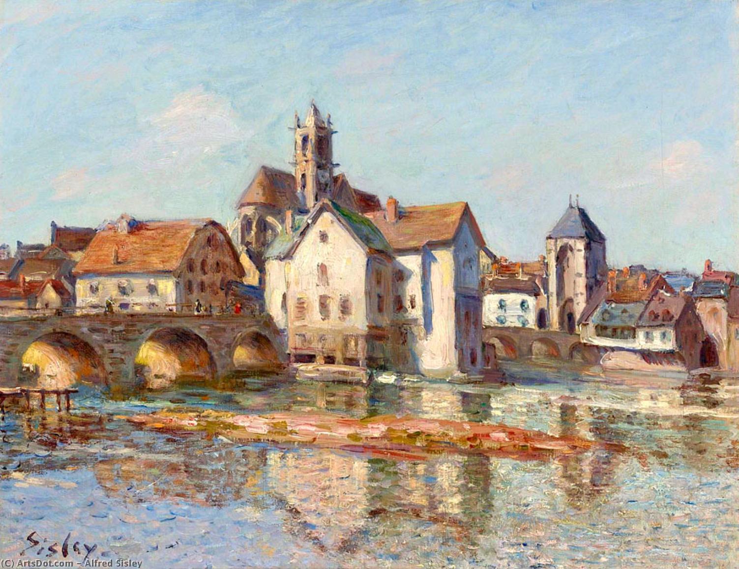 The Moret Bridge — Alfred Sisley