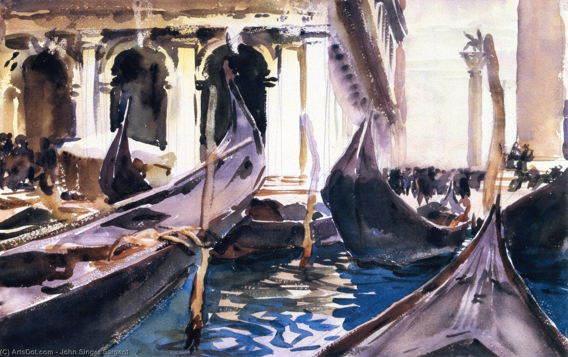 The Piazzetta, Venice — John Singer Sargent