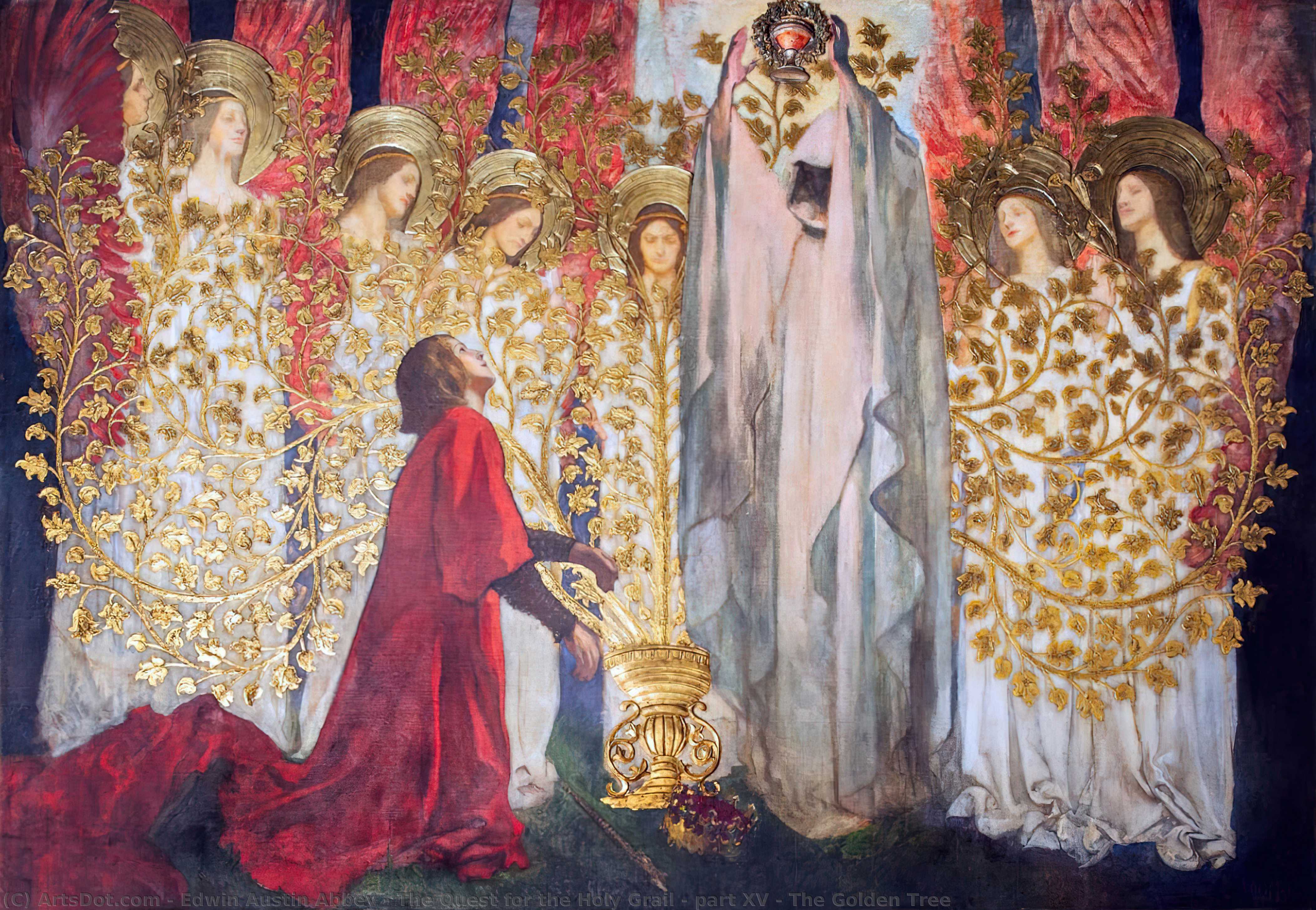 The Quest For The Holy Grail - Part Xv - The Golden Tree — Edwin Austin Abbey