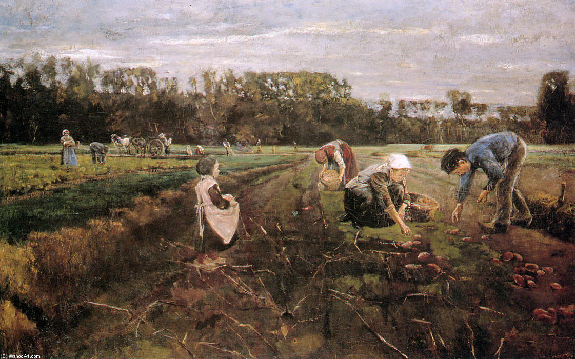 Potato Gatherers — Max Liebermann