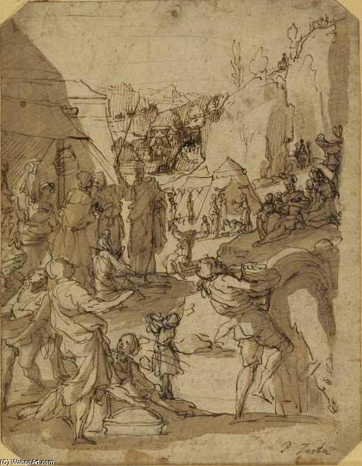 Children Of Israel In The Wilderness — Pietro Testa