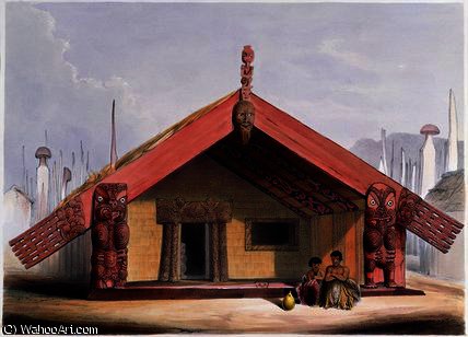 Maori Food Storehouse — George French Angas