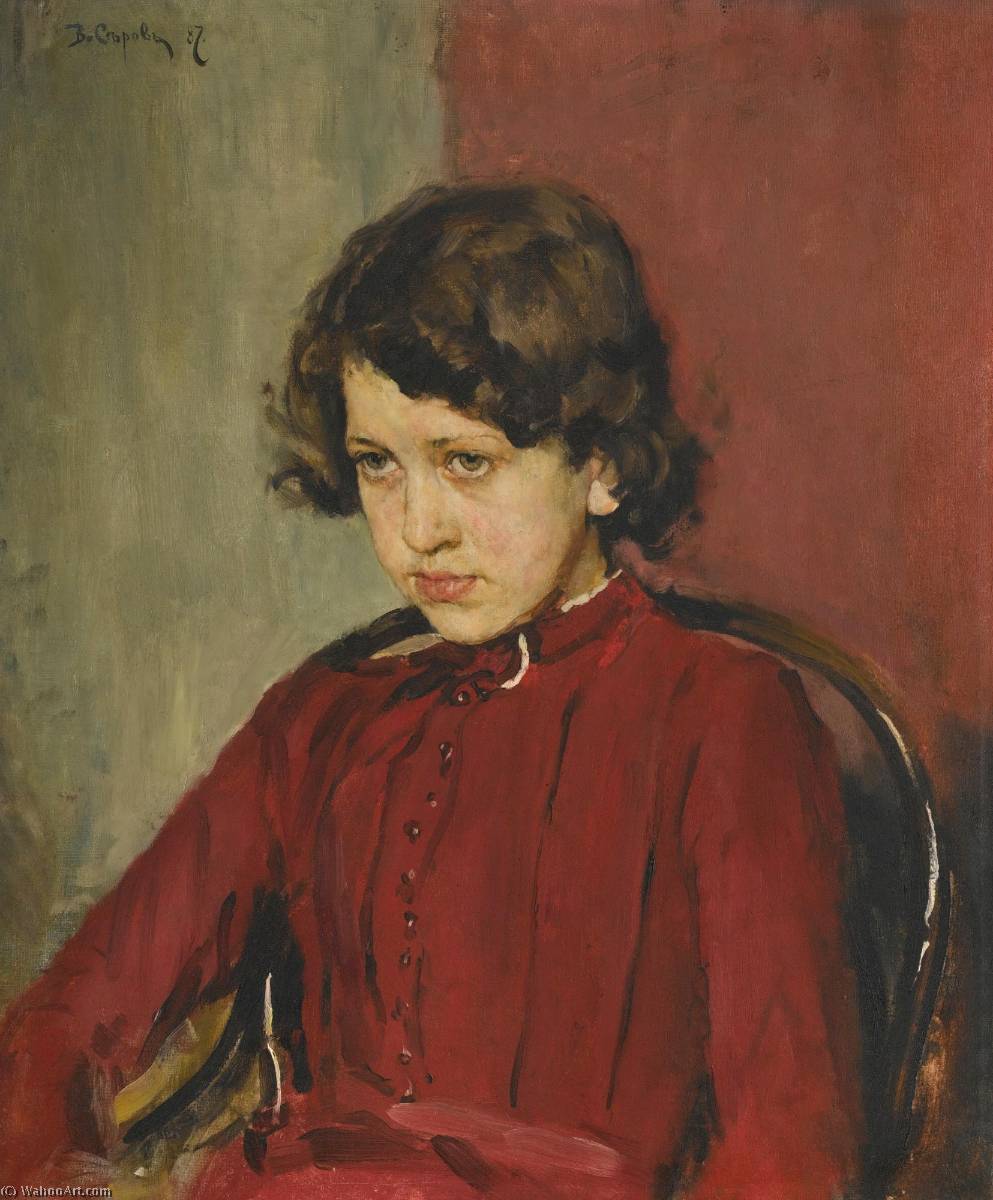 Portrait Of Praskovia Anatolievna Mamontova — Valentin Alexandrovich Serov