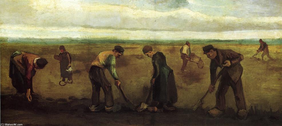 Farmers Planting Potatoes — Vincent Van Gog