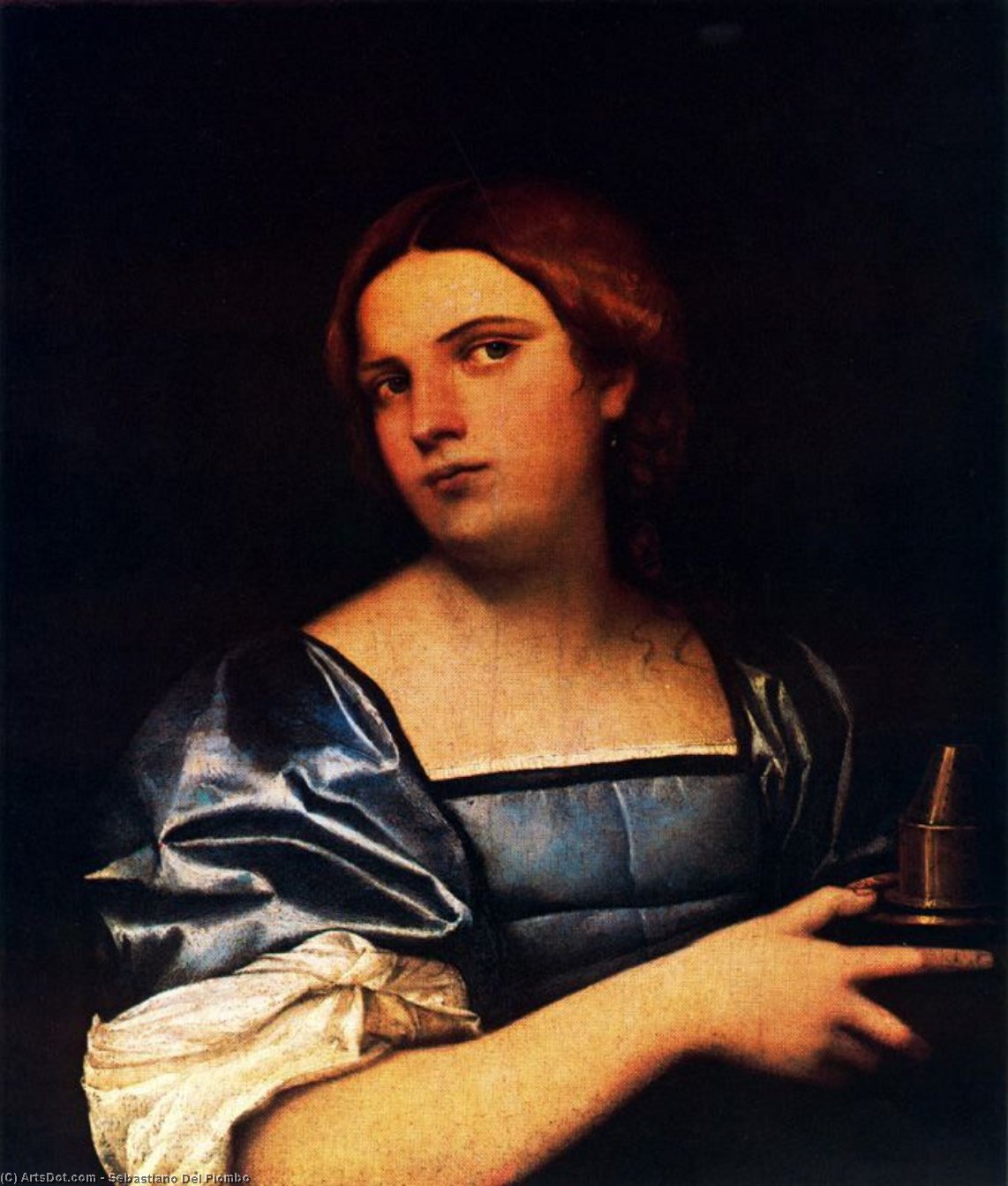 Portrait Of A Lady As A Wise Virgin — Sebastiano Del Piombo