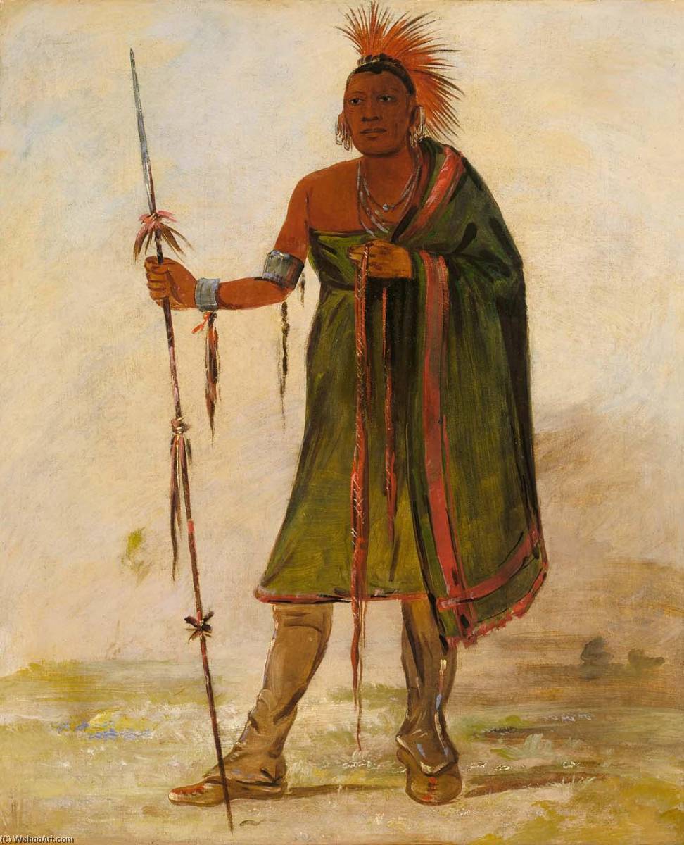 Wash Ím Pe Shee, Madman, A Distinguished Warrior — George Catlin