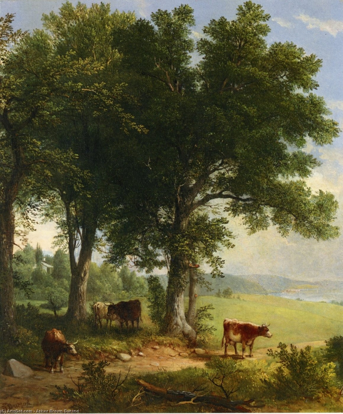 In The Shade Of The Old Oak Tree — Asher Brown Durand