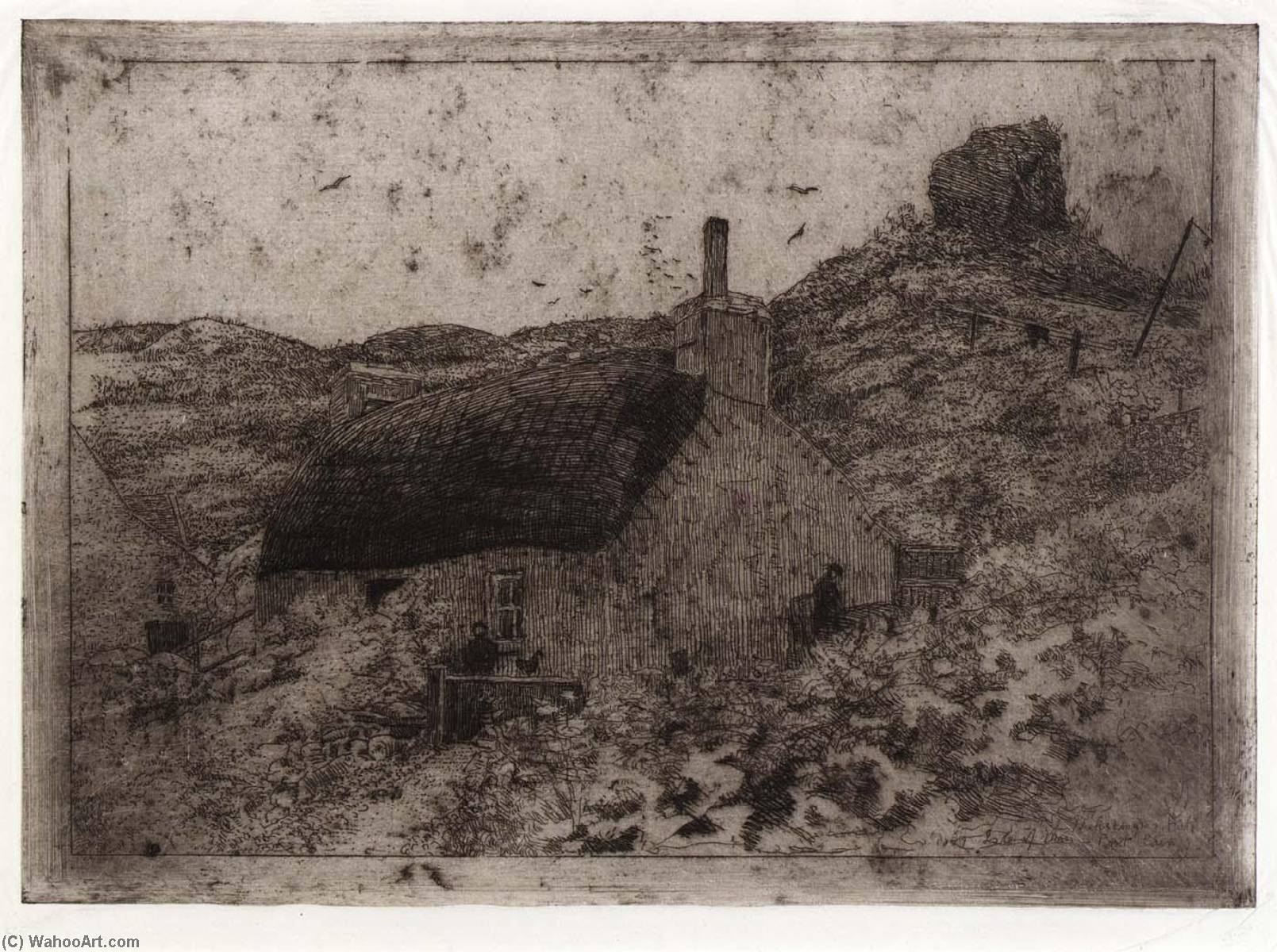 Fisherman's Hut On The Hill Isle Of Man — Julian Alden Weir