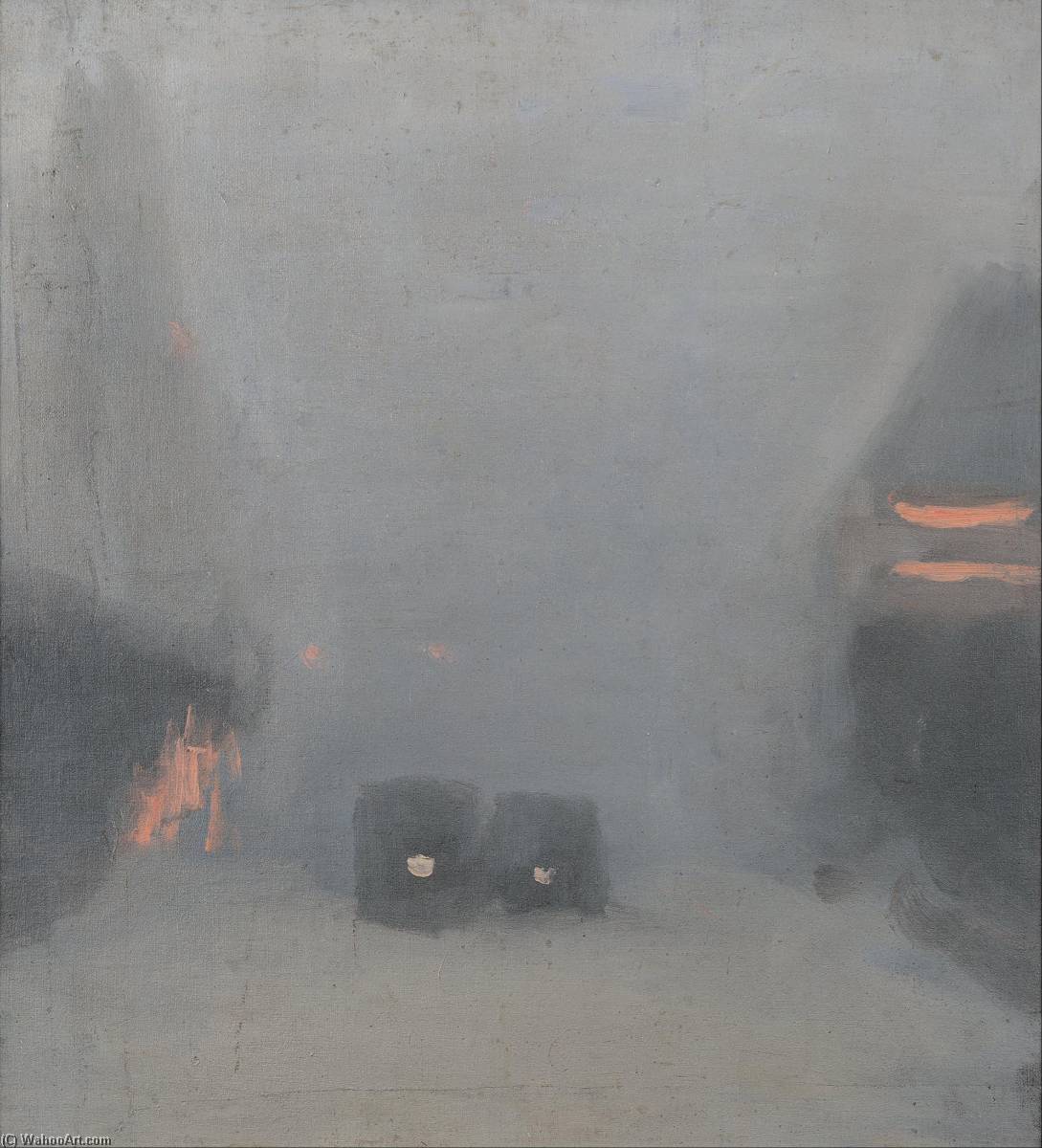 Passing Trams — Clarice Beckett