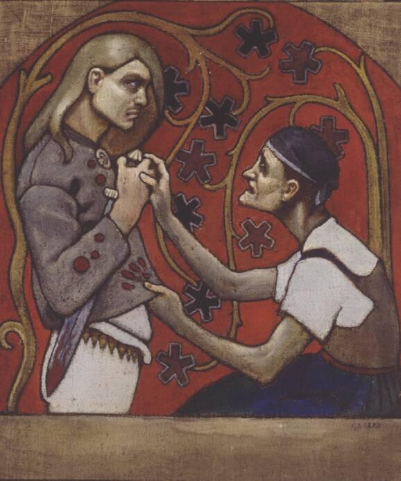 Fratricide (in The Kanteletar) — Akseli Gallen-kallela