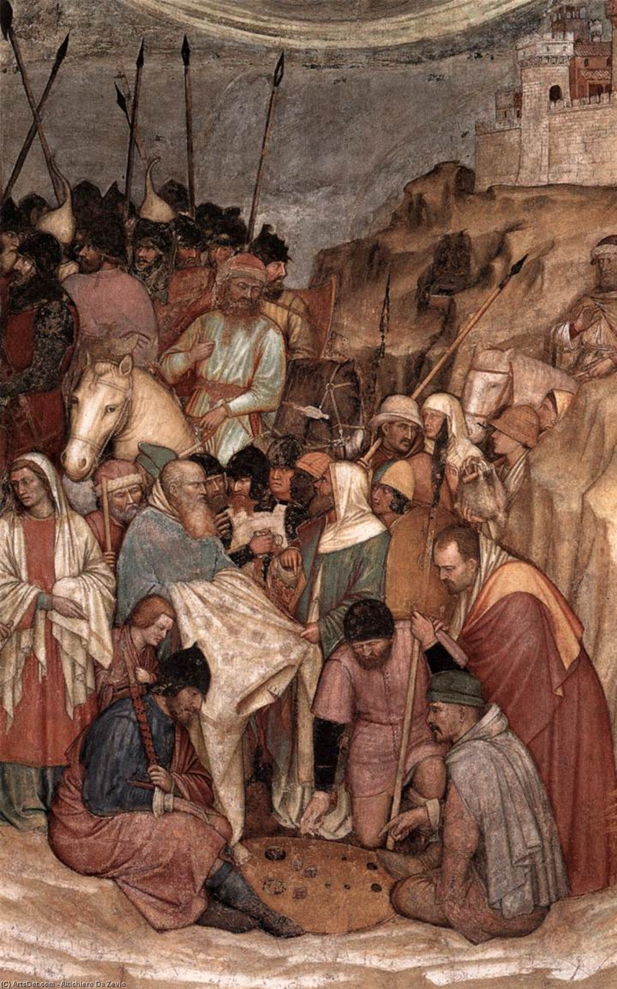 Crucifixion (detail) — Altichiero Da Zevio