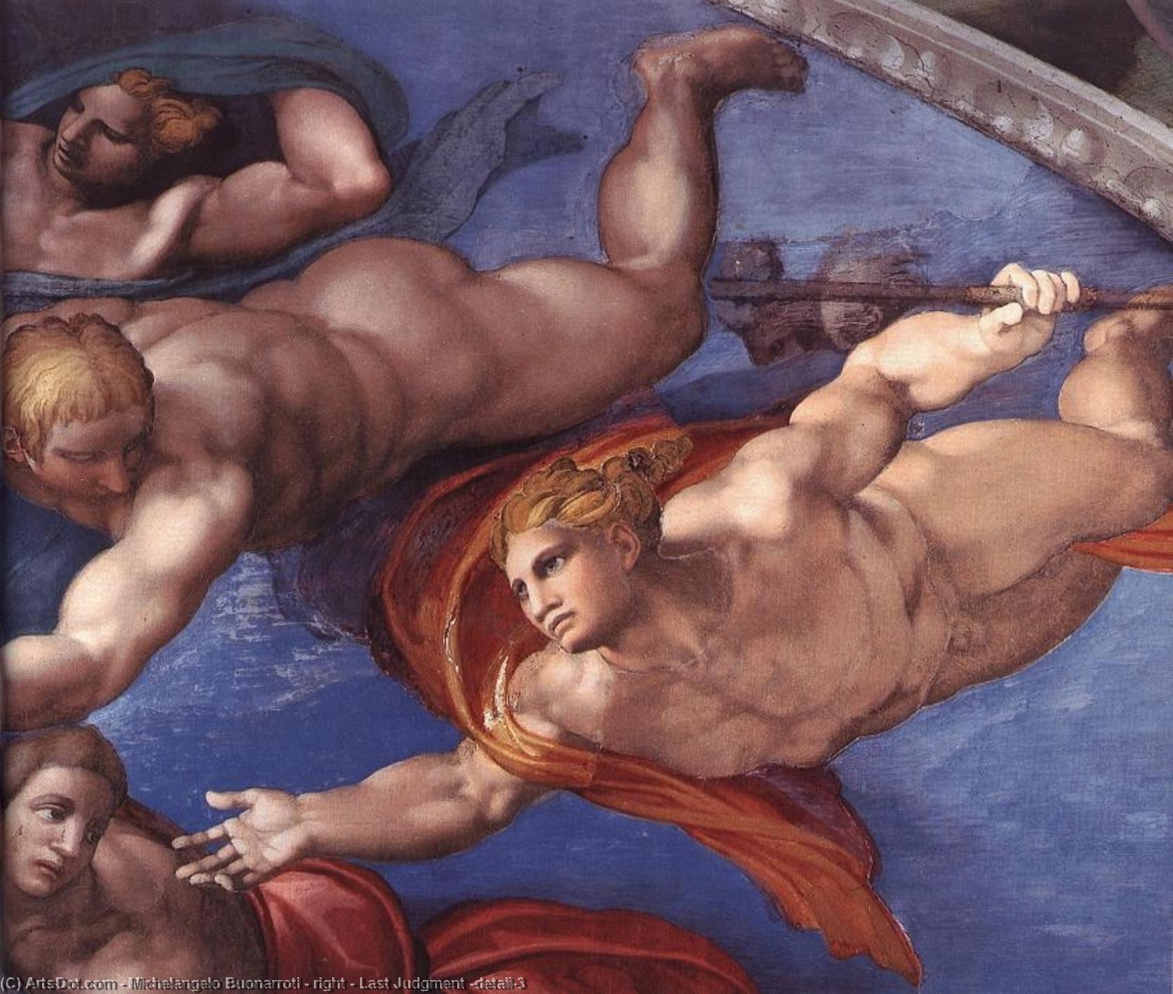 Right - Last Judgment (detail)3 — Микеланджело Буонарроти
