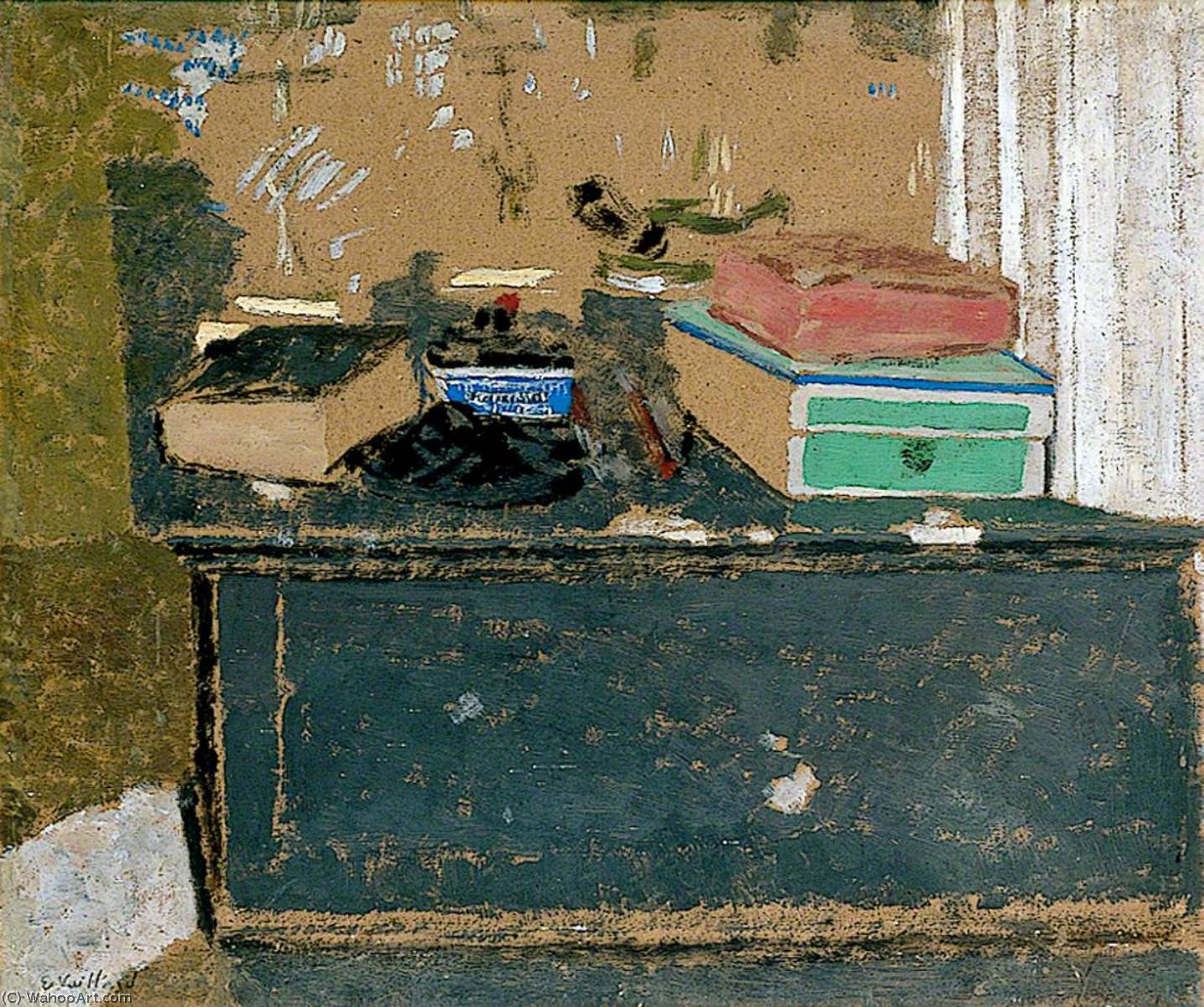 L'encrier Bleu Sur La Cheminée — Jean-édouard Vuillard