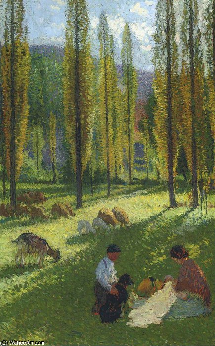 Les Peupliers La Couture — Henri Jean Guillaume Martin