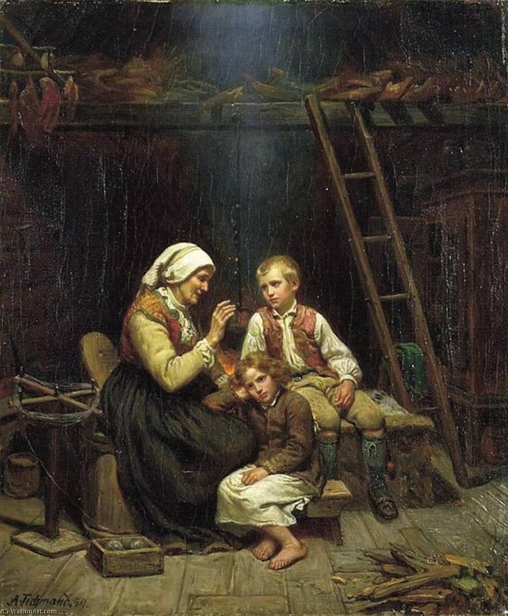 Grandmother's Tale — Adolph Tidemand