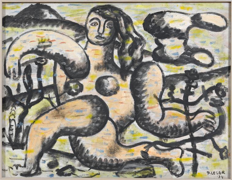The Kneeling Woman — Леже