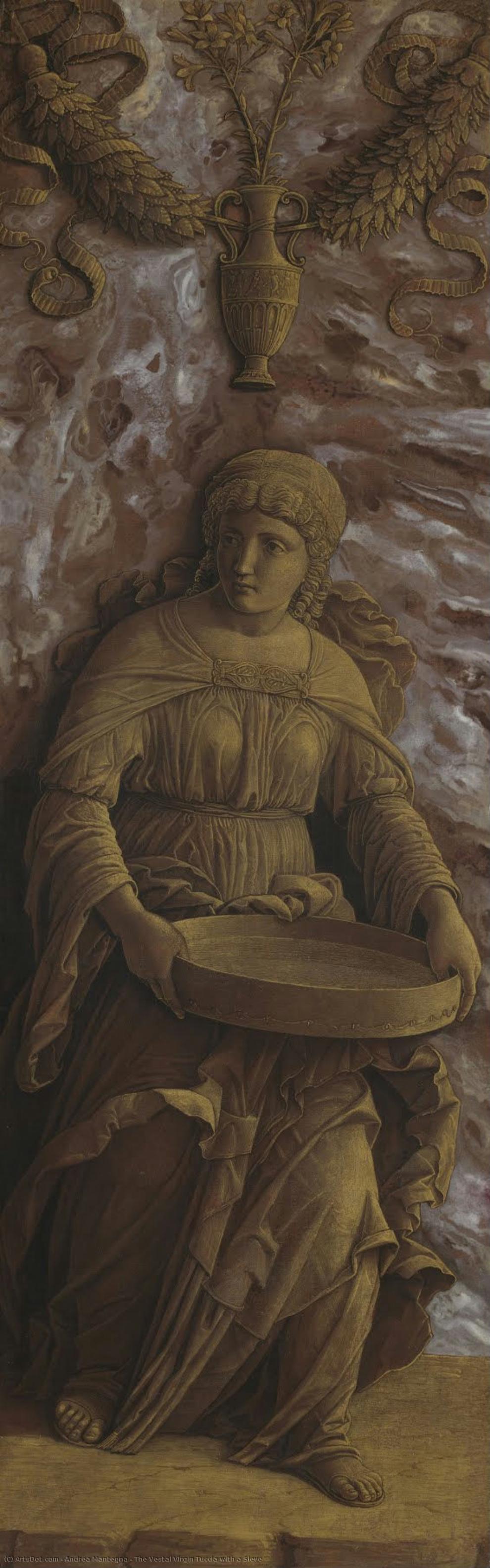 Tuccia, La Vestal Con Un Colador — Andrea Mantegna