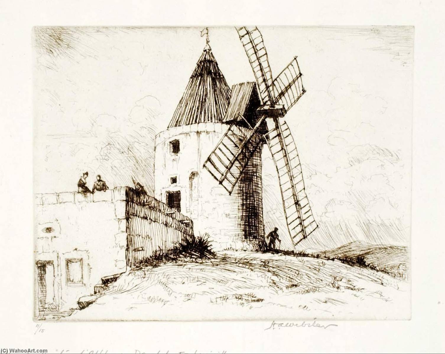 Le Moulin D'alphonse Daudet, Fontvieille — Herman Armour Webster