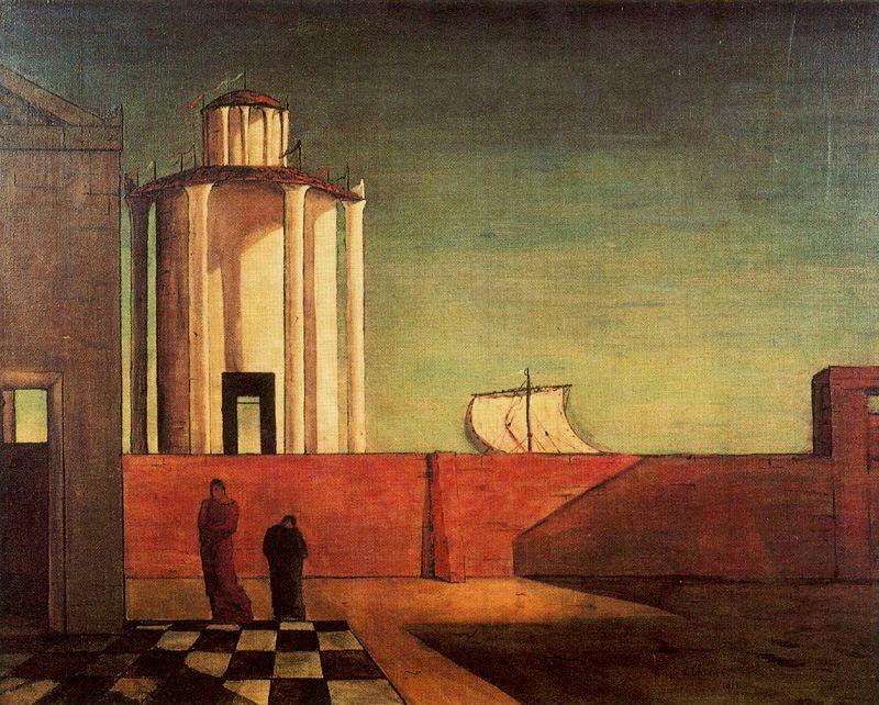 Das Rätsel Der Ankunft Und Des Nachmittags — Giorgio De Chirico