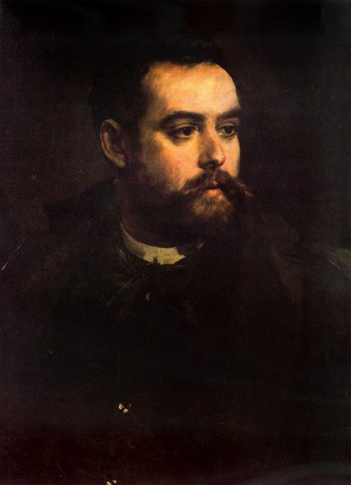 Portrait Of The Poet Richart — Ignacio Pinazo Camarlench
