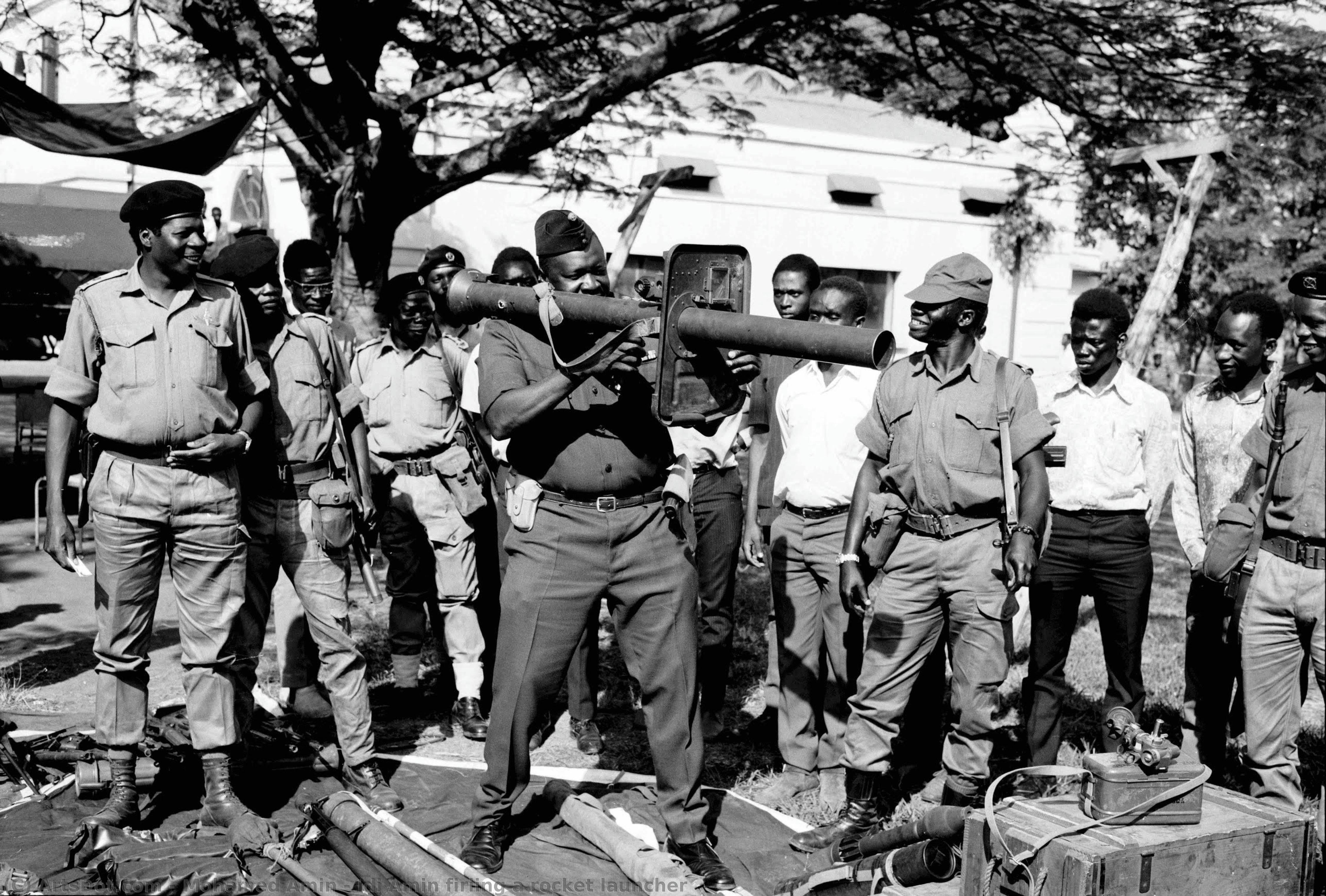 Idi Amin Firiing A Rocket Launcher — Mohamed Amin