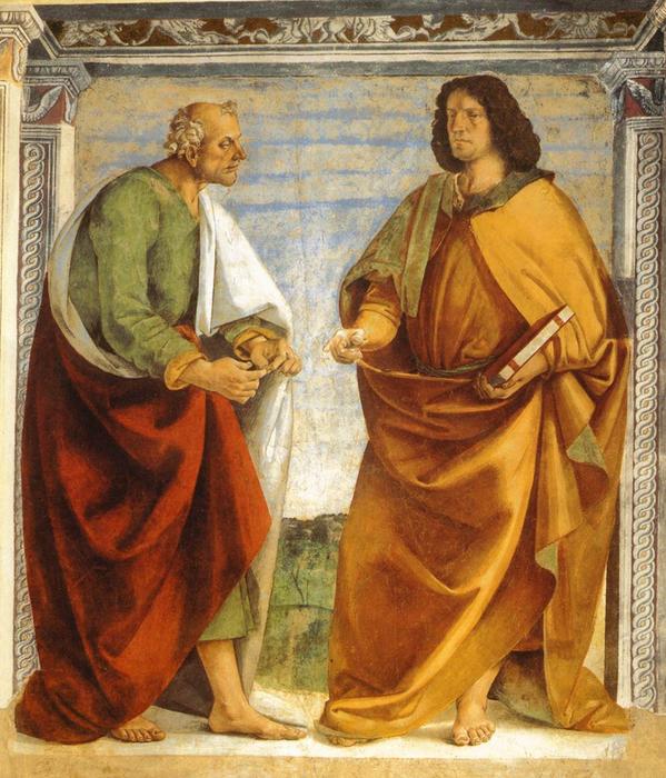Pair Of Apostles In Dispute — Luca Signorelli